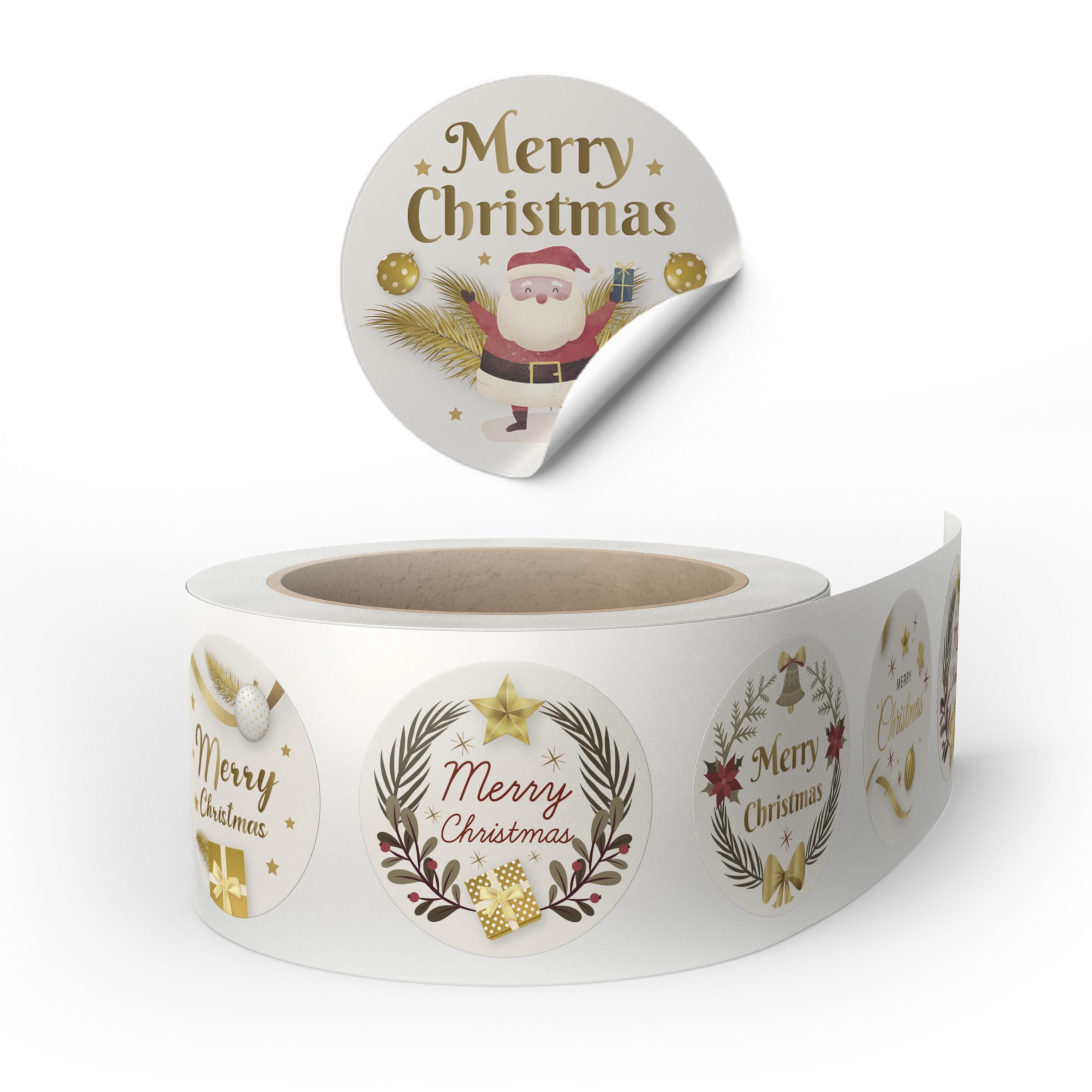 Pegatinas De Regalo De Navidad – Maxi Etiquetas Regalos Merry Christmas Cerrar Paquetes De Navidad – Etiquetas De Sellado Bolsas De Navidad – Paquete