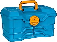 Flambeau Outdoors 440NGA NextGen Medium Fishing Tackle Box - 4 Pivot Trays, 23 Compartments, Blue, USA Made