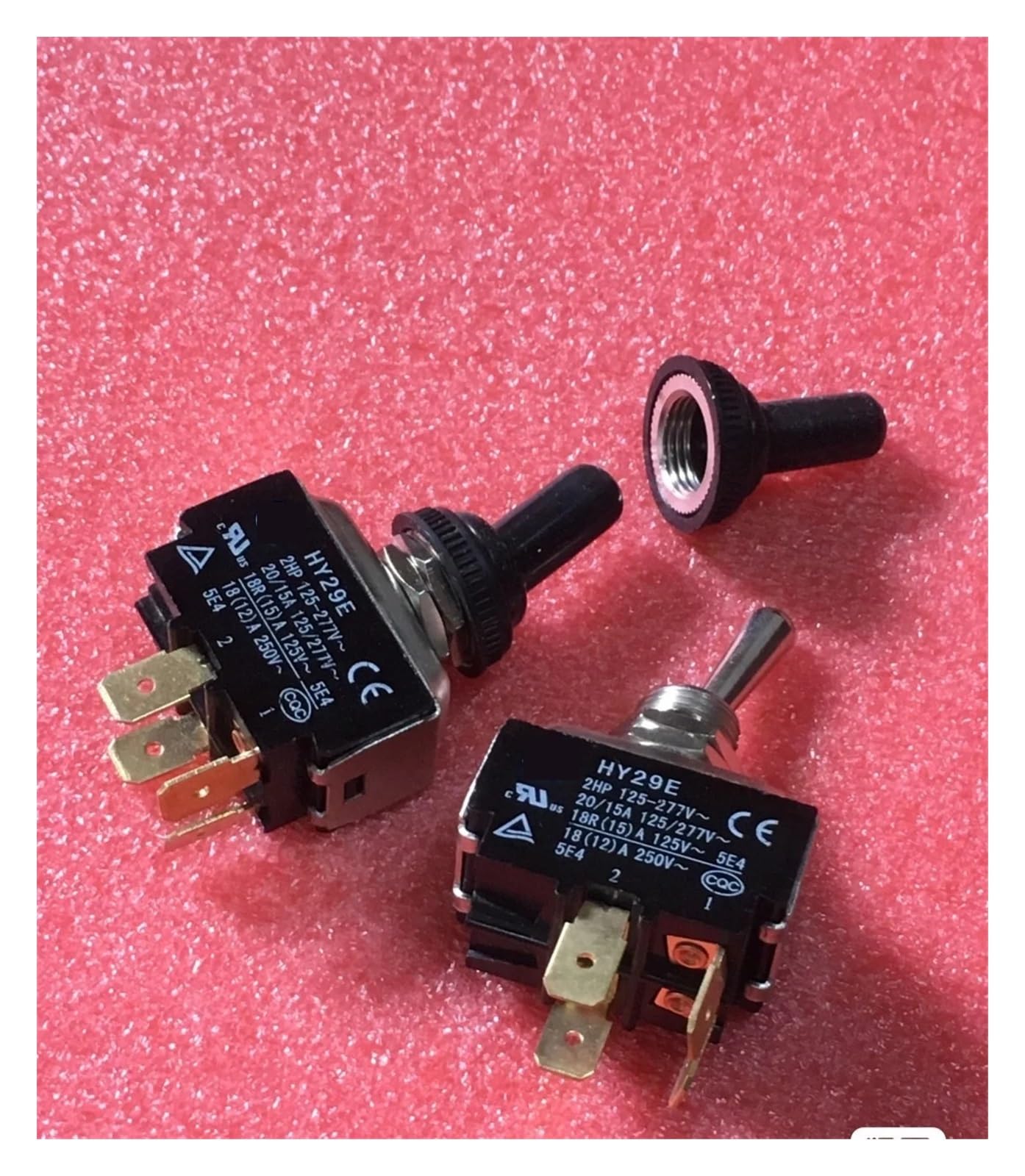 HY29E Toggle Switches 4-Pin ON OFF interrupteur à bascule bipolaire pour tableau de commande - 2
