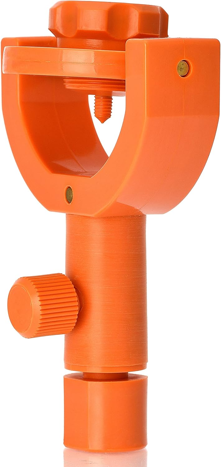 AdirPro 720-38 Small Tilting 25MM Mini Prism - Heavy Duty Lightweight Tilting Mini Prism - Compatible with Swiss-Style Tips & Quick-Release Adapters for Long-Range Measurements (Orange)