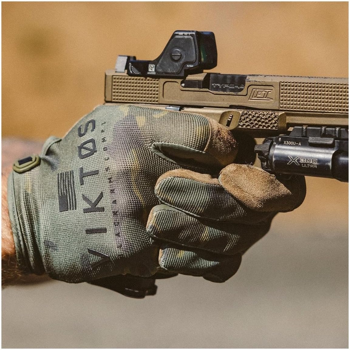 VIKTOS Men's Operatus XP Low Profile Durable Moisture-Wicking Touchscreen-Compatible Tactical Duty Gloves | Mesh Backhand