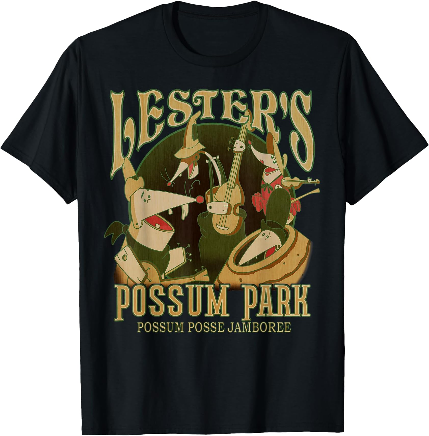 A Goofy Movie Lester's Possum Park Vintage Poster T-Shirt