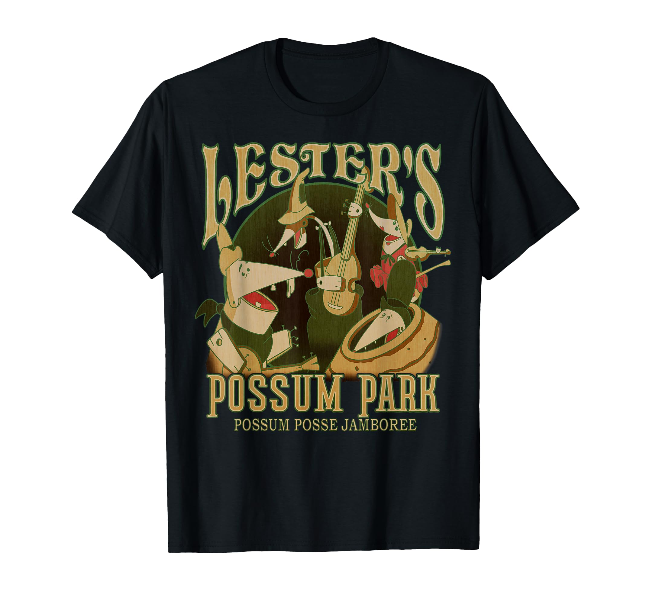 Disney A Goofy Movie Lester's Possum Park Vintage Poster T-Shirt