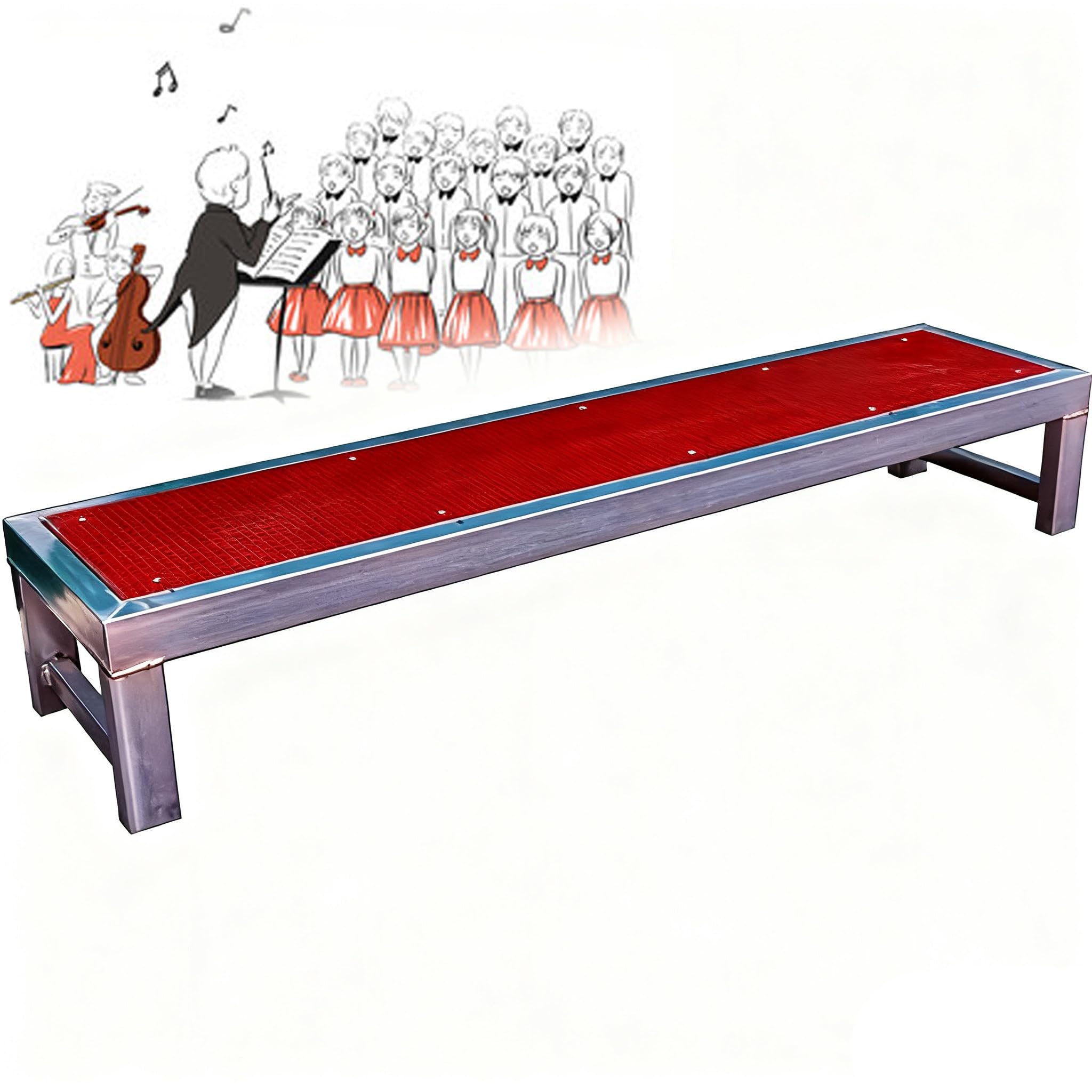 Estrade chorale portable idéale pour les spectacles scolaires et églises