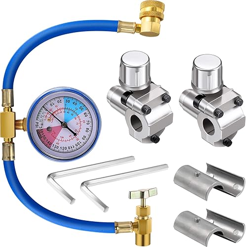 3 piezas BPV31 bala Piercing Kit de válvula de grifo de carga en U refrigerante puede golpear con calibre R134a lata a puerto R12R22 12 reemplazo