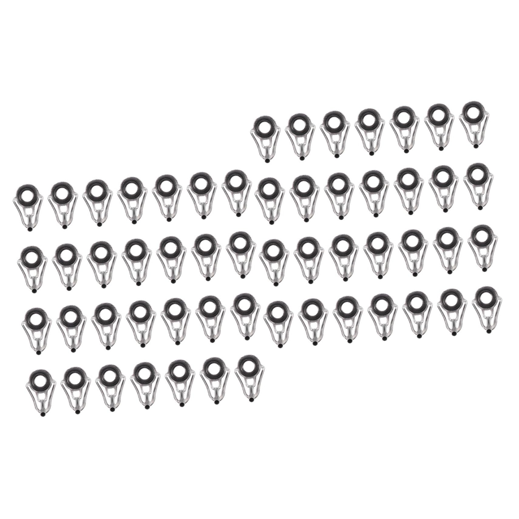 SUPVOX 160 Pezzi Canna da Pesca in Mare Asta Leggermente Anello di Guida Kit di Riparazione Canna da Pesca Guide per Canna da Pesca Asta di Guida di Ricambio Occhiello Kit di Riparazione
