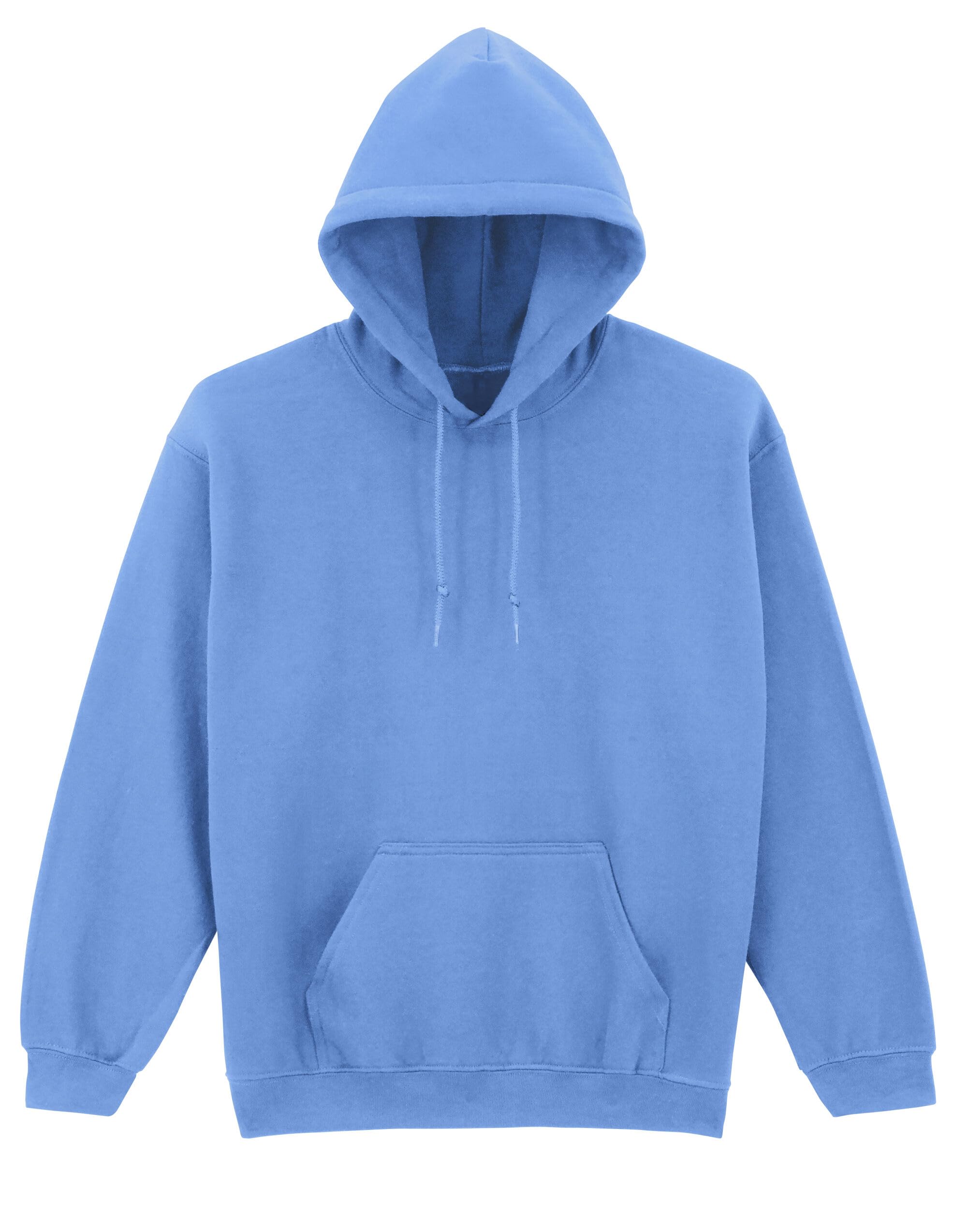 Coozo Men's Carolina Blue Classic Hooded Sweatshirt – - L