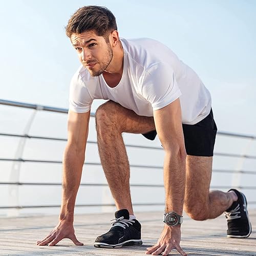 Miniatura 7 de Bolesi Paquete de 3 correas de reloj compatibles con Garmin Fenix 5 de 0.866 pulgadas de nailon elástico, correas deportivas ajustables para Garmin