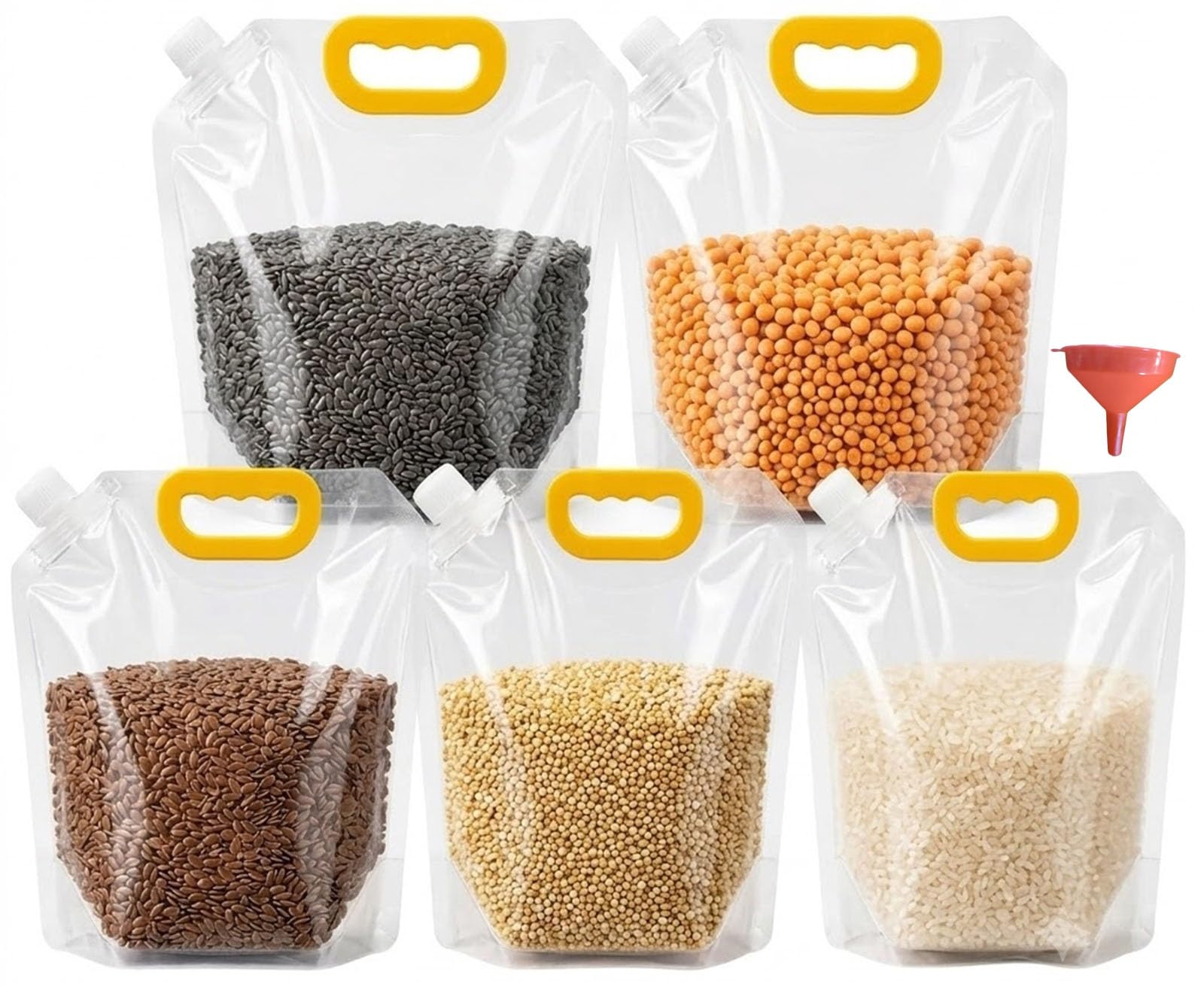 Reusable Airtight Grain Storage Bags with Handle Cereal Containers