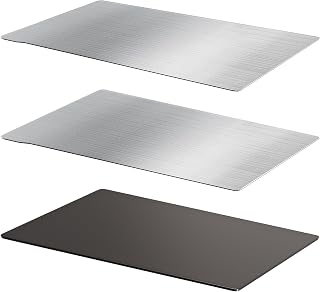 Resin 3D Printer Build Plate for Anycubic Photon Mono/Mono 4K /Photon/Photon S/Photon Mono SE, 2pcs Flexible Spring Steel Sheet and 1pcs Magnetic Base for 135 x 80mm 3D Printer Platform