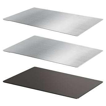 Resin 3D Printer Build Plate for Elegoo Saturn 3/4, Saturn 3 Ultra/4 Ultra, Saturn 2 8K, Saturn 8K, 2pcs Flexible Spring Steel Sheet and 1pcs Magnetic Base for 224 x 129mm 3D Printer Platform