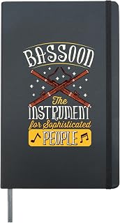 Bassoon The Instrument for Sophisticated People Hardcover Journal, Black