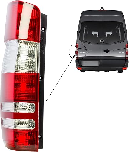 Miniatura 4 de Luz trasera Tai del lado derecho del pasajero sin circuito Fit Dodge Freightliner Mercedes Sprinter 2007-2014