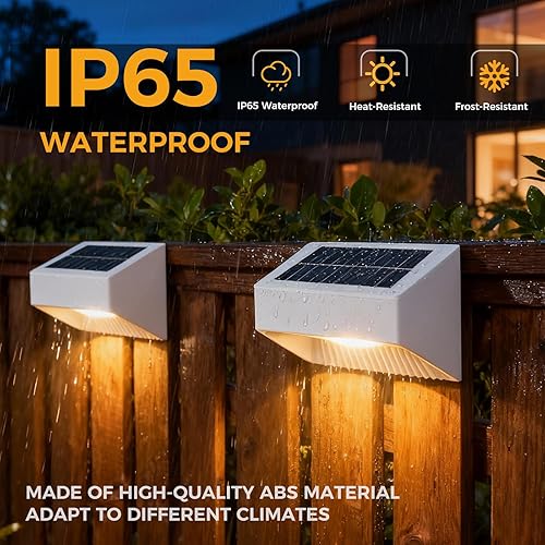 Miniatura 3 de Outdoor Solar Lights, Warm White Decorative Solar Fence Lights, for Gardens, Swimming Pools, Decks, Fences, Patios, Front Doors, Stairs, Landscapes,