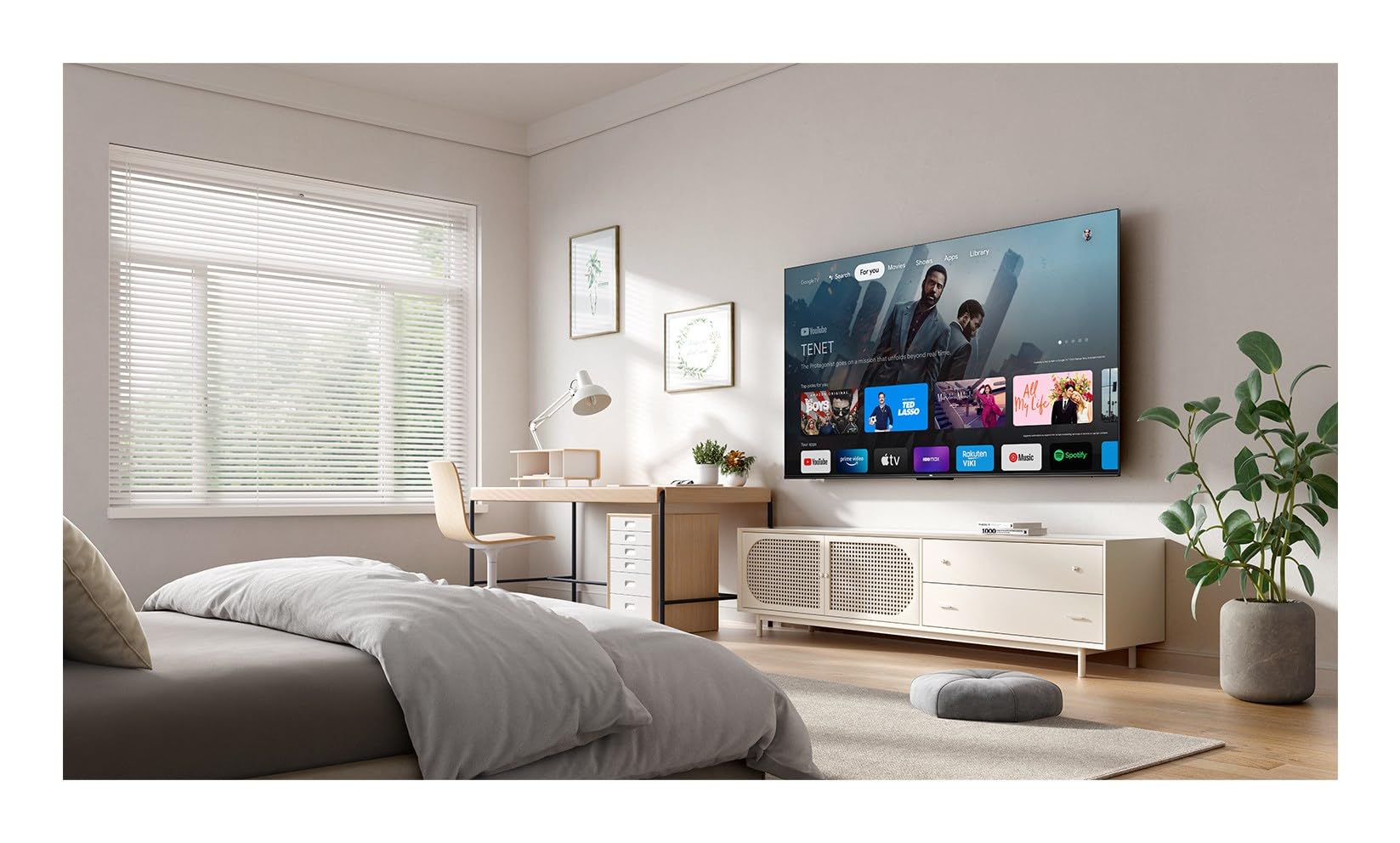 Televisore TCL 43P69K - Display 43 pollici Led UHD 4K - 3840x2160 ULTRA-HD - HDR10 - DVB-T2/C - Slot