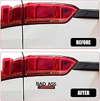 Vista 5 de GKCT1502BLRE-1 etiqueta de modificación de automóvil, calcomanía de guardabarros 3D, calcomanía para parachoques de auto Bad Ass, apto para SUV