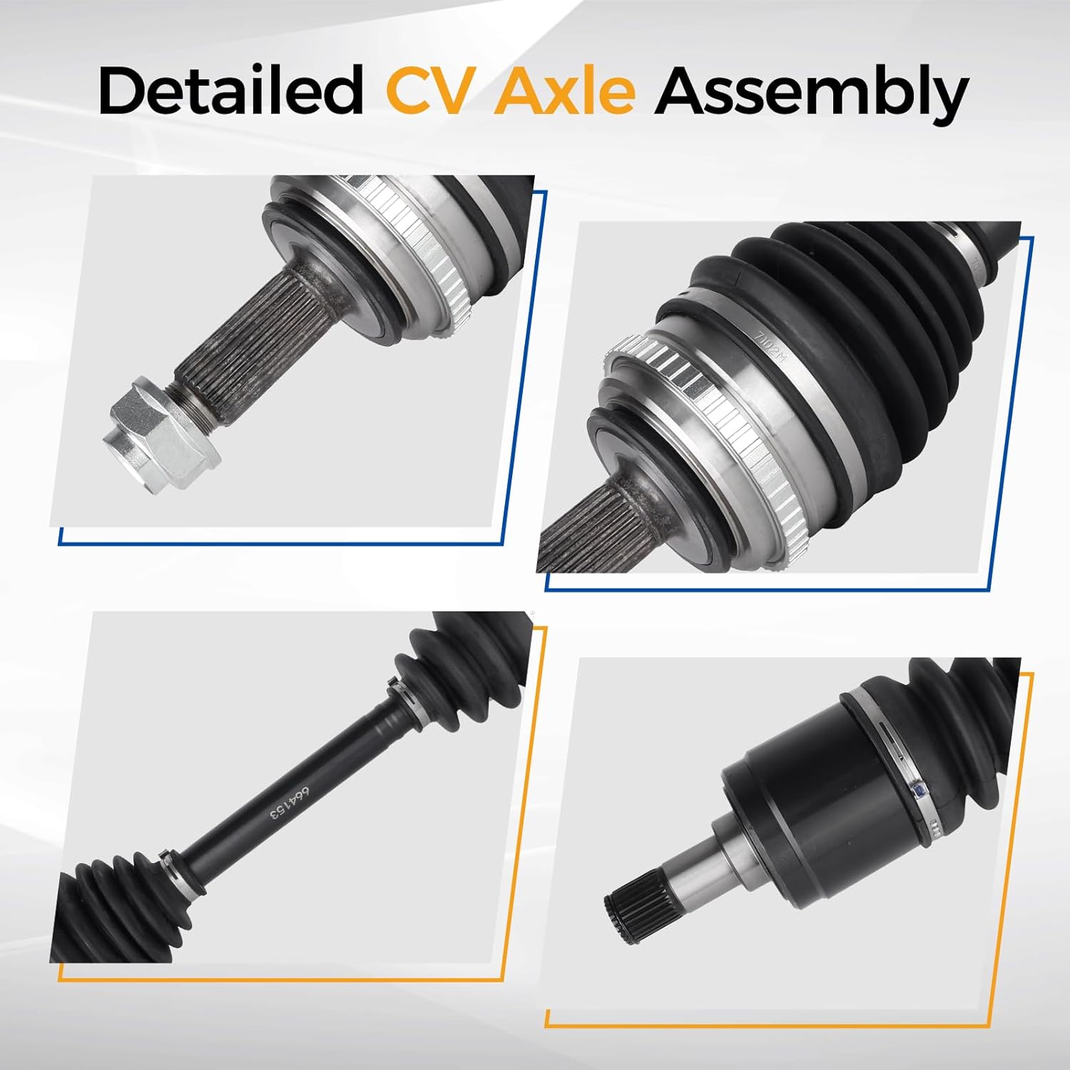 PAROD 664153 CV Axle Assembly Fit for 1998 1999 2000 2001 2002 Honda Accord 2.3L L4 - Front Right Passenger Side