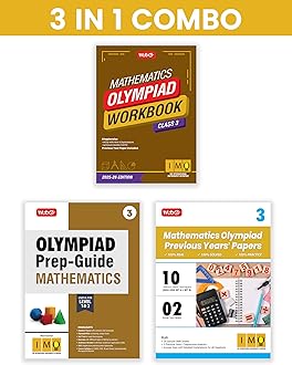 MTG Class-3 International Mathematics Olympiad (IMO) Workbook, Prep-Guide & Previous Years Papers (PYQs) with Mock Test Paper (Set of 3 Books) - SOF Olympiad Books For 2025-26 Exam Paperback – 14 April 2025
