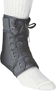 FLA Orthopedics FL40-511LGBLK SWEDE-O INNER LOK 8 ANKLE BRACE - Size- Large