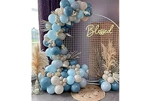 Something Blue Balloon Arch Garland Kit for Bridal Shower Baby Shower Boy Birthday Party Decorations