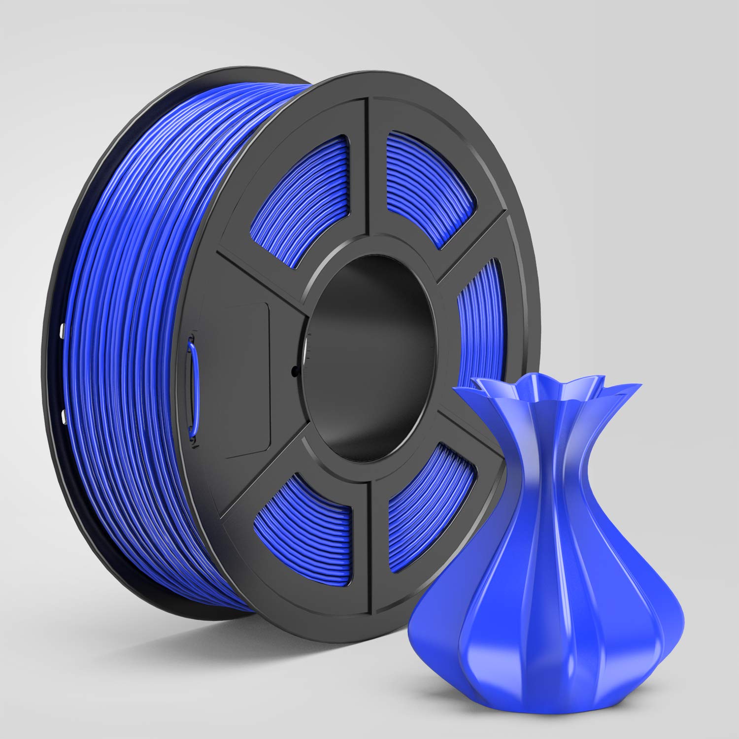 TECBEARS PLA 3D Printer Filament 1.75mm Blue, Dimensional Accuracy +/- 0.02 mm, 1 Kg Spool, Pack of 1