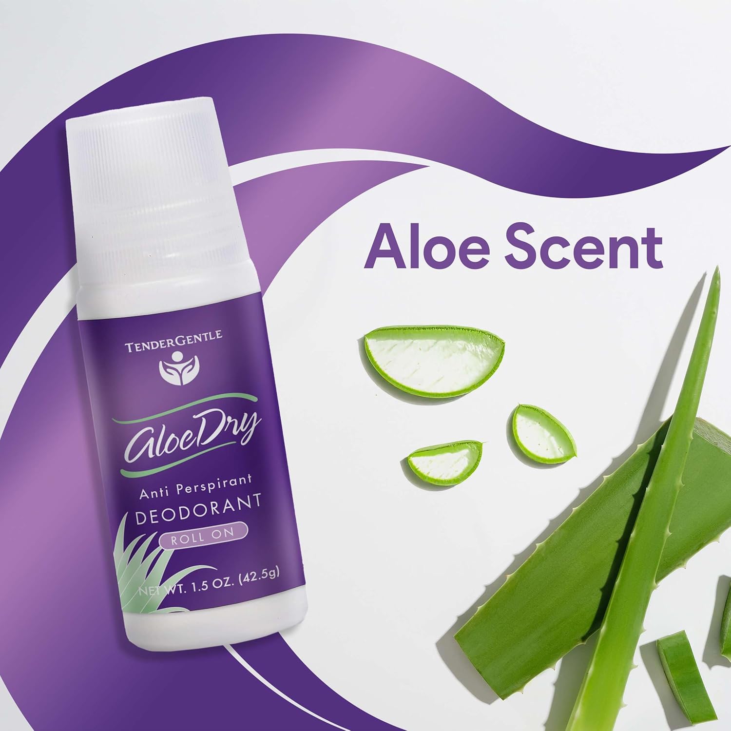 Roll On Deodorant for Women - Pack of 2 1.5 oz Roll On Antiperspirant with Aloe - Roller Deodorant for Underarm Wetness 1.5 Fl Oz (Pack of 2) image 4 of 6 B0DG98HM54