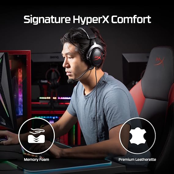 HyperX - Cloud Core Wired DTS Headphone:X Gaming Headset for PC, Xbox X|S, and Xbox One Black