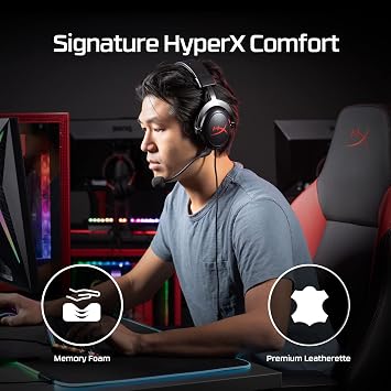 HyperX - Cloud Core Wired DTS Headphone:X Gaming Headset for PC, Xbox X|S, and Xbox One Black