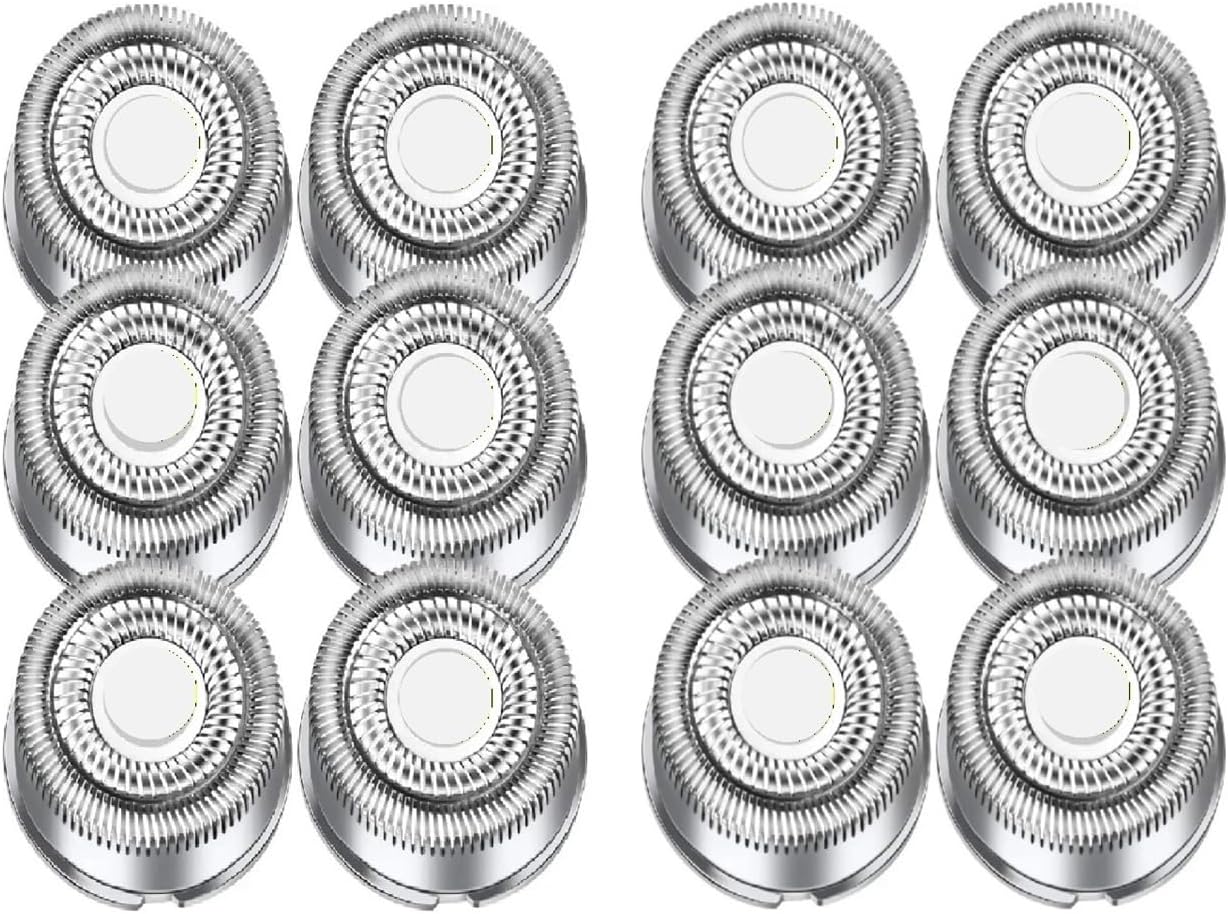 6/12PCS Replacement Shaver Heads, Compatible For Series 1000, 2000, 3000, 5000 AT7xx/AT8xx/PT7xx/PT8xx(12pcs)