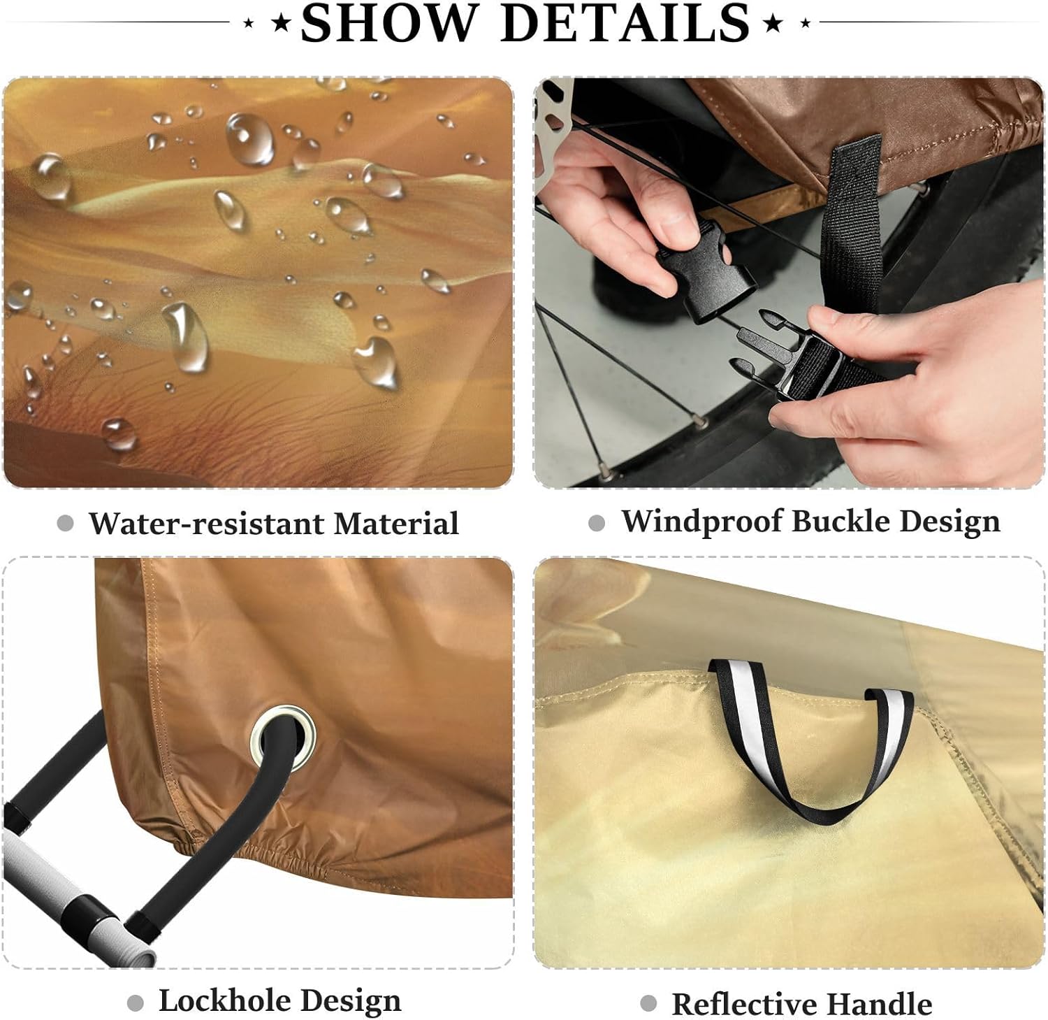 ALAZA Easter Cross Bike Cover Waterproof Outdoor Ebike Bicycle Covers Tarp Protection for 1/2 Bikes, Sun UV Dust Wind Proof