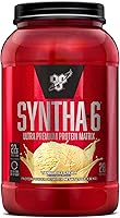 Vista 1 de BSN SYNTHA-6 Whey Protein Powder, Vanilla Milk Isolate Protein Powder with Micellar Casein, Ice Cream, 28 Servings (Package May Vary)