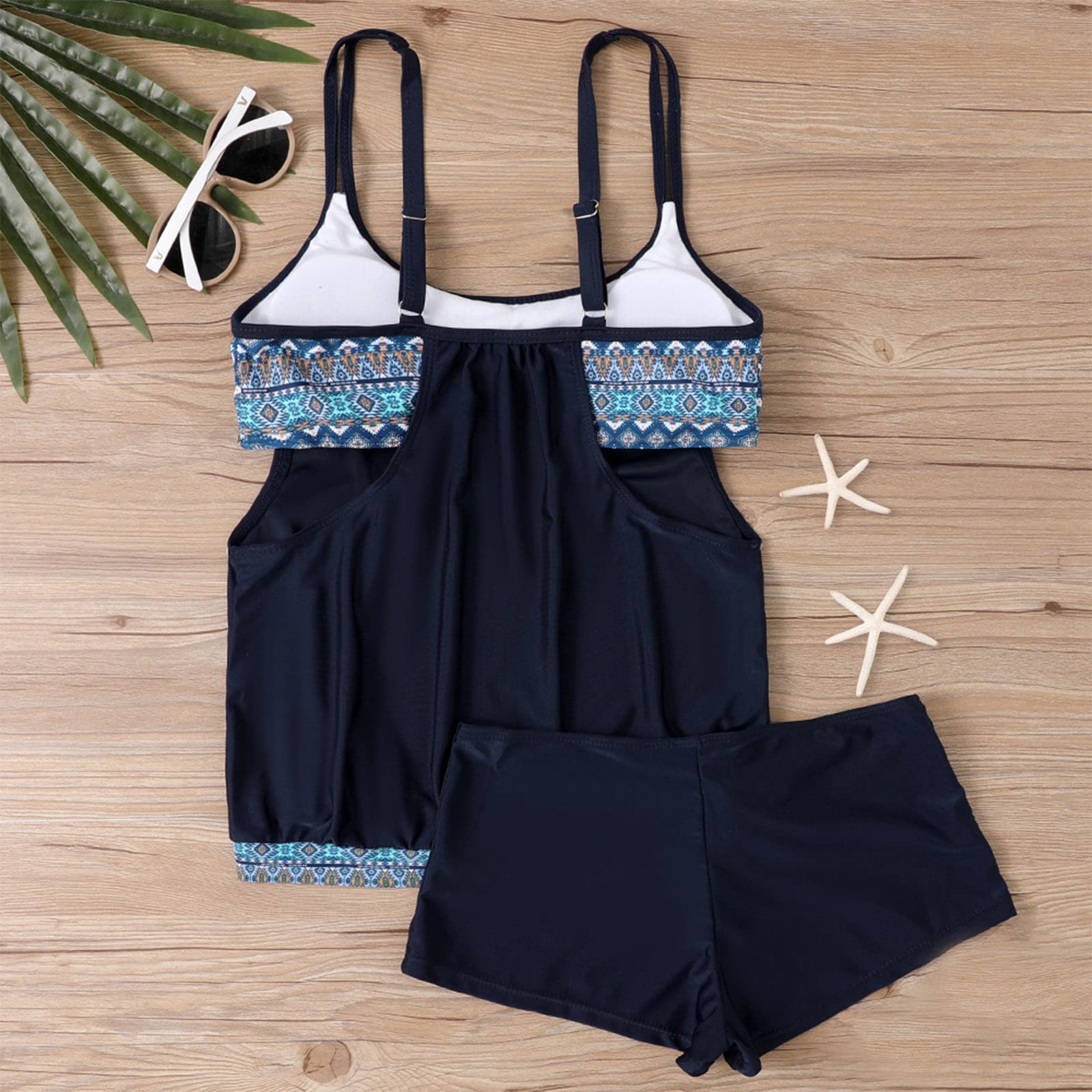 Tankinis Mujer Tallas Grandes Traje De Baño 2 Piezas Deportivo Sexy Verano Swimwear