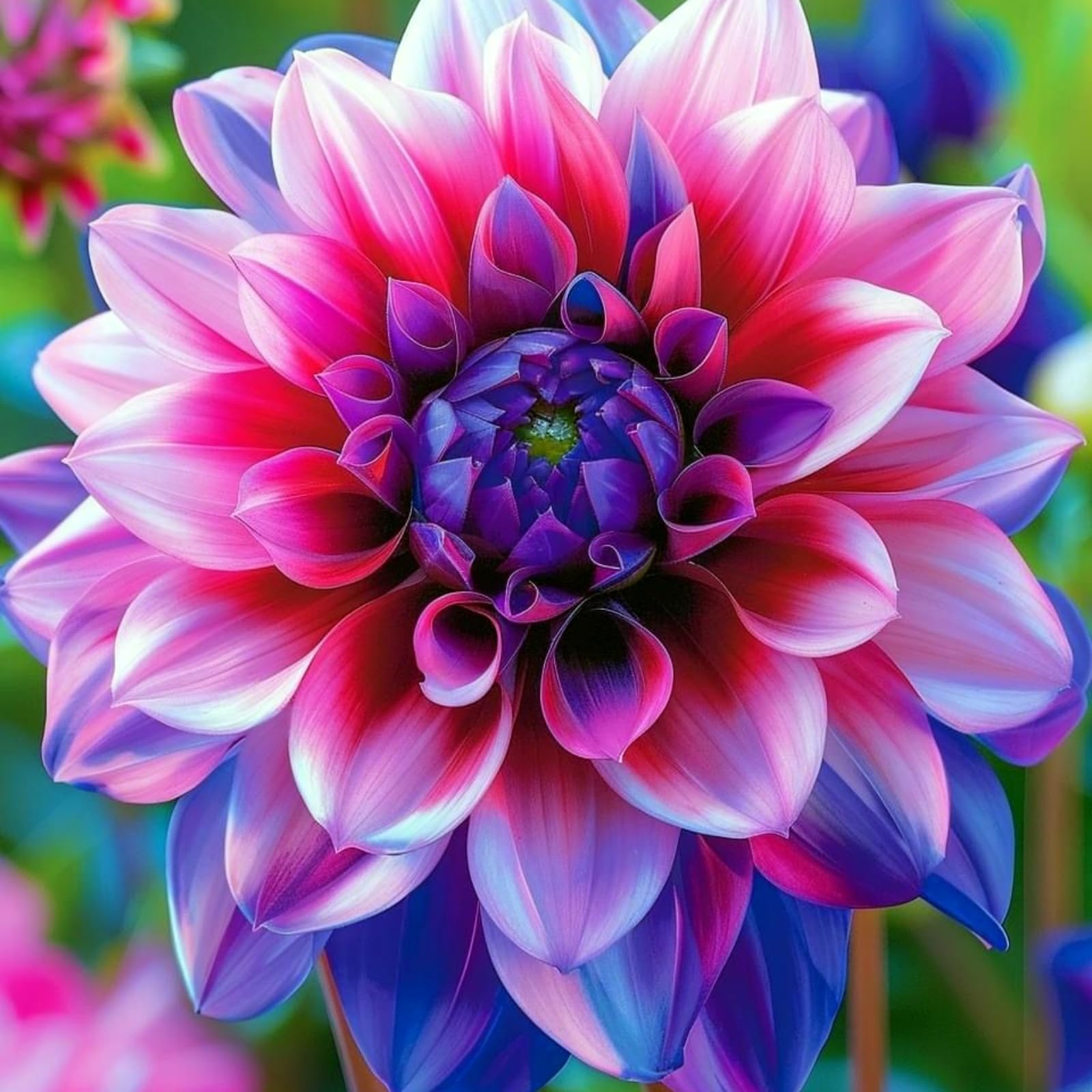 Dahlia Rhizome for Planting, Hardy Perennial, Excellent Display, Mix Greening Flower, Natural Organic, Wedding, Balcony Garden, Landscape Design-10 Rhizome-D