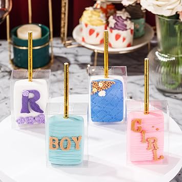 SLShePack 24PCS Rice Krispie Treat Boxes with Hole
