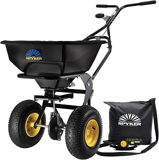 Spyker All Season Spreader Kit: Ergo-Pro 50 Pound Broadcast Spreader with 25 Pound Bag Spreader
