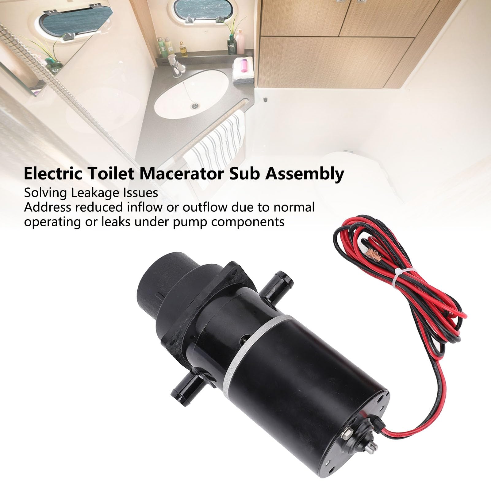Kit di Sottogruppo per Maceratore del Gabinetto Elettrico 37010-1000 12 V Gruppo Pompa del Motore per Marino