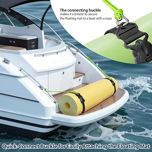 Miniatura 5 de Correas flotantes multifuncionales con hebillas de liberación rápida, correas de seguridad reutilizables con gancho, ojales de fijación y cómodos