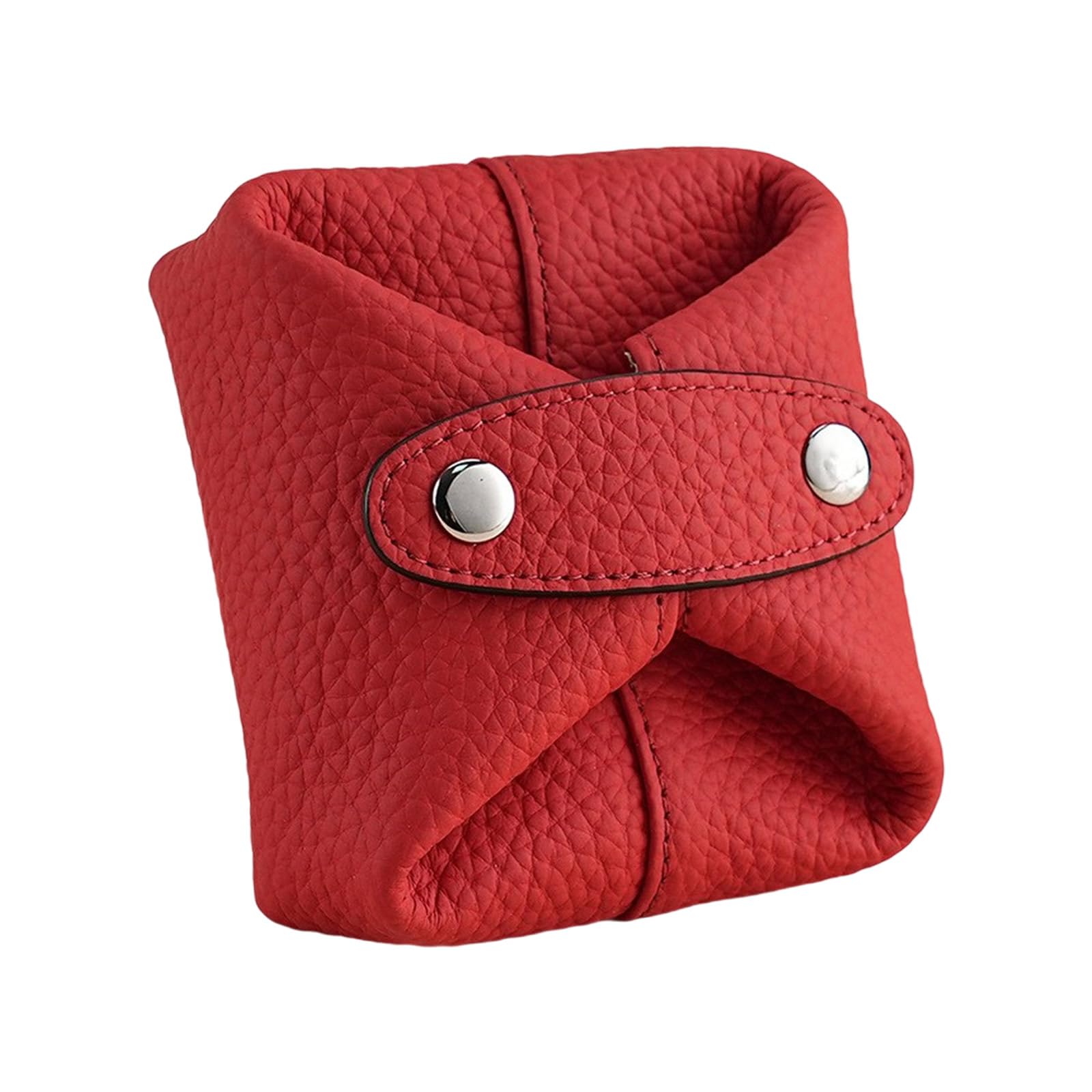 CAZSTYK Compact Travel Organized Practical PU Coin Pouches Organized Portable Cosmetic Case for Daily Essential Storage Earphone Storage Pouches