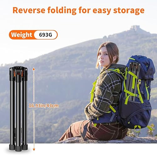 Miniatura 7 de XXZU Trípode de pie para tablet de 72 pulgadas, soporte para tablet con cabeza de bola de 360, soporte de piso ajustable en altura con funda,