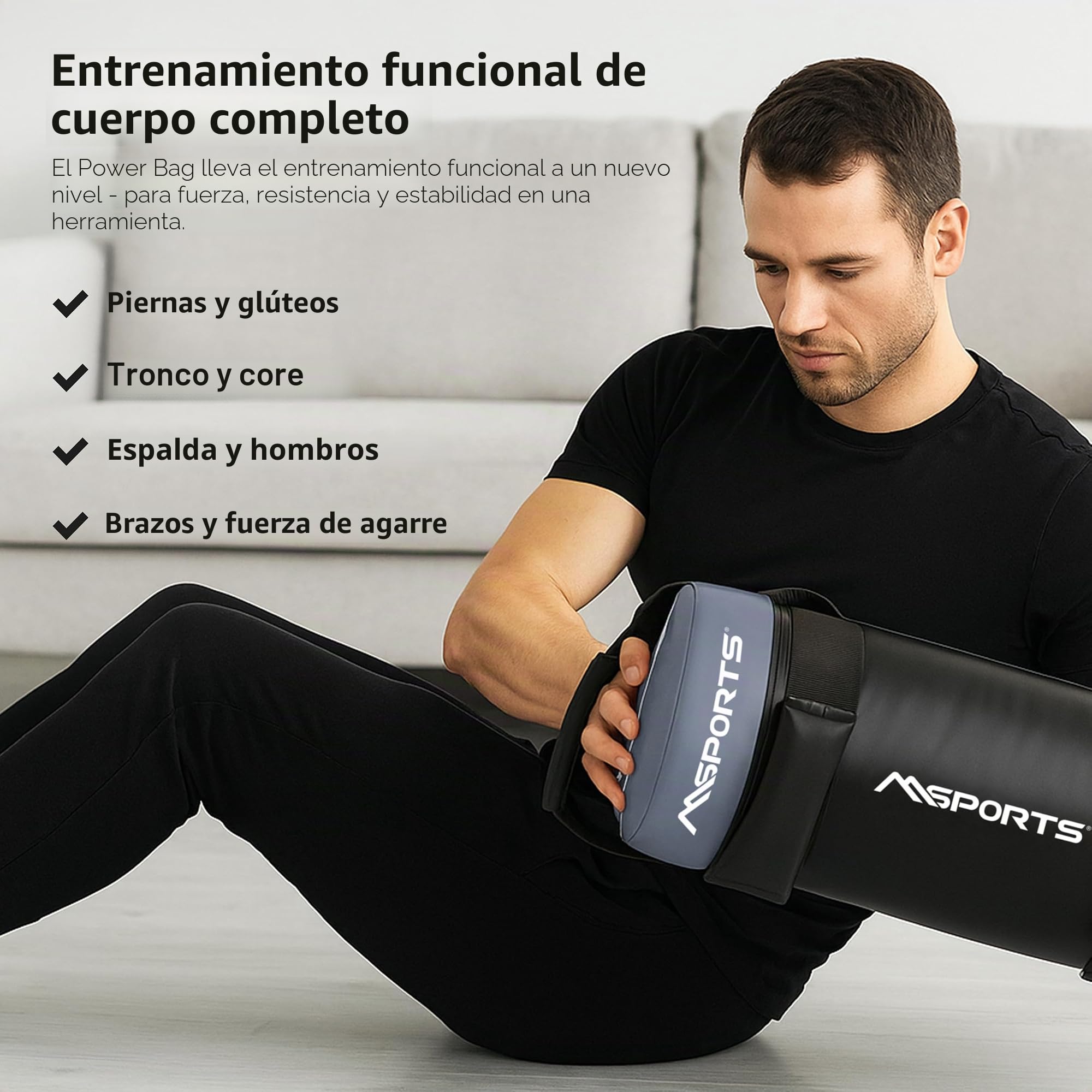 Msports - Saco de arena para entrenamiento funcional, 5-30 kg