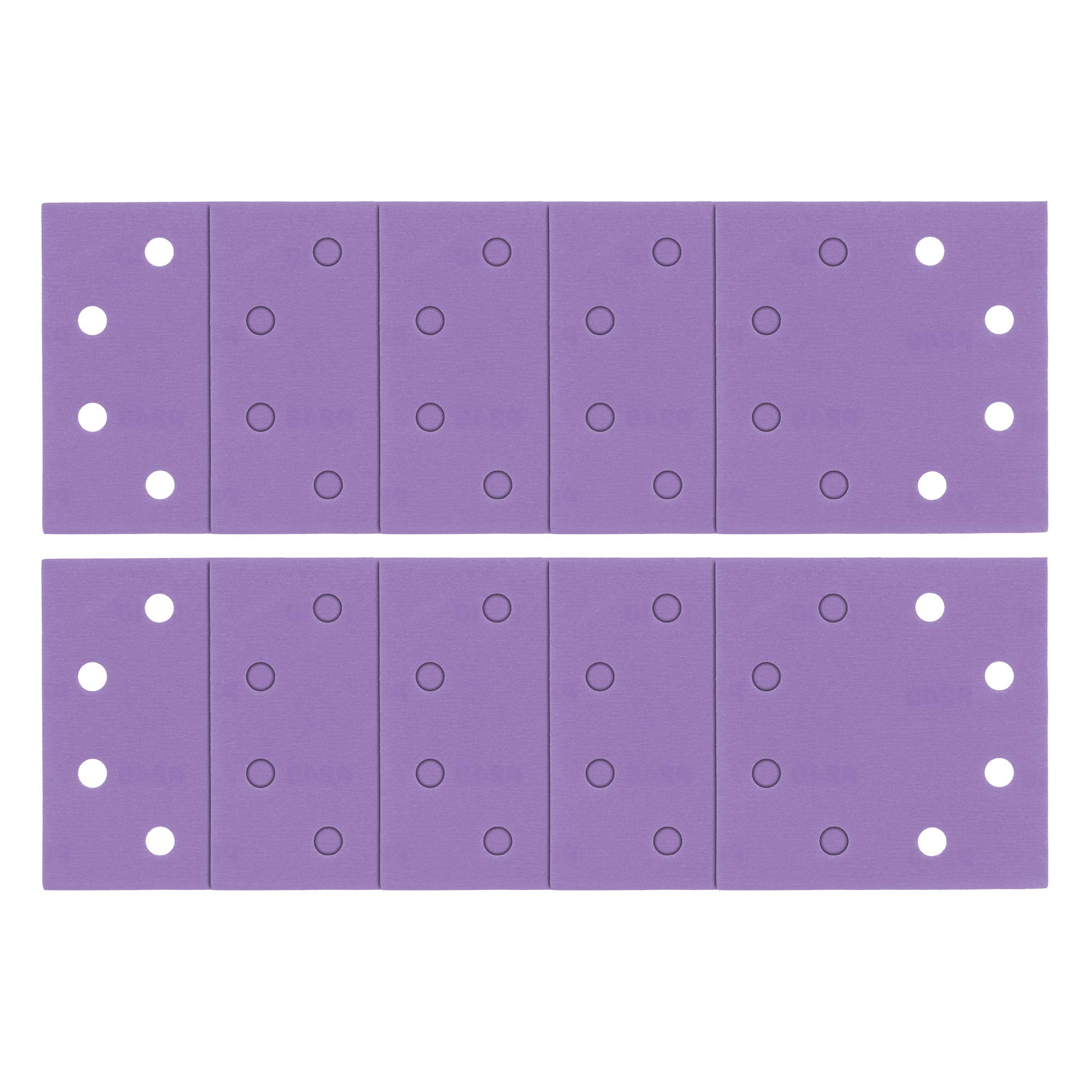 Trend Purple Aluminium Oxide 1/4 Sheet 114 X 110Mm 240 Grit Sanding Sheets, Ab/Qtr/240A, Pack Of 10