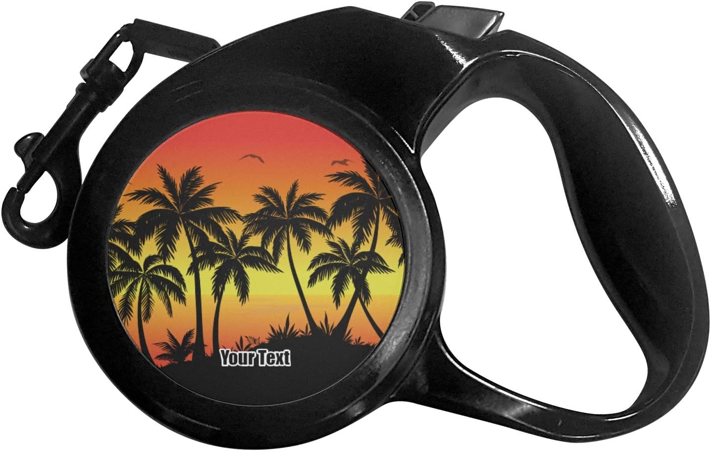 YouCustomizeIt Personalized Tropical Sunset Retractable Dog Leash - Medium