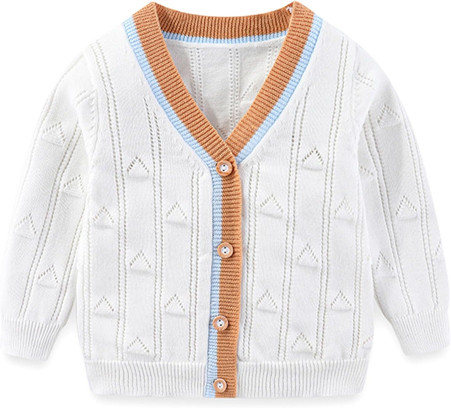Toddler Boys Cardigan Sweater Boys Long Sleeve V-Neck Cotton Sweater Kids Jacket Knit Button Tops Outwear for Fall Winter