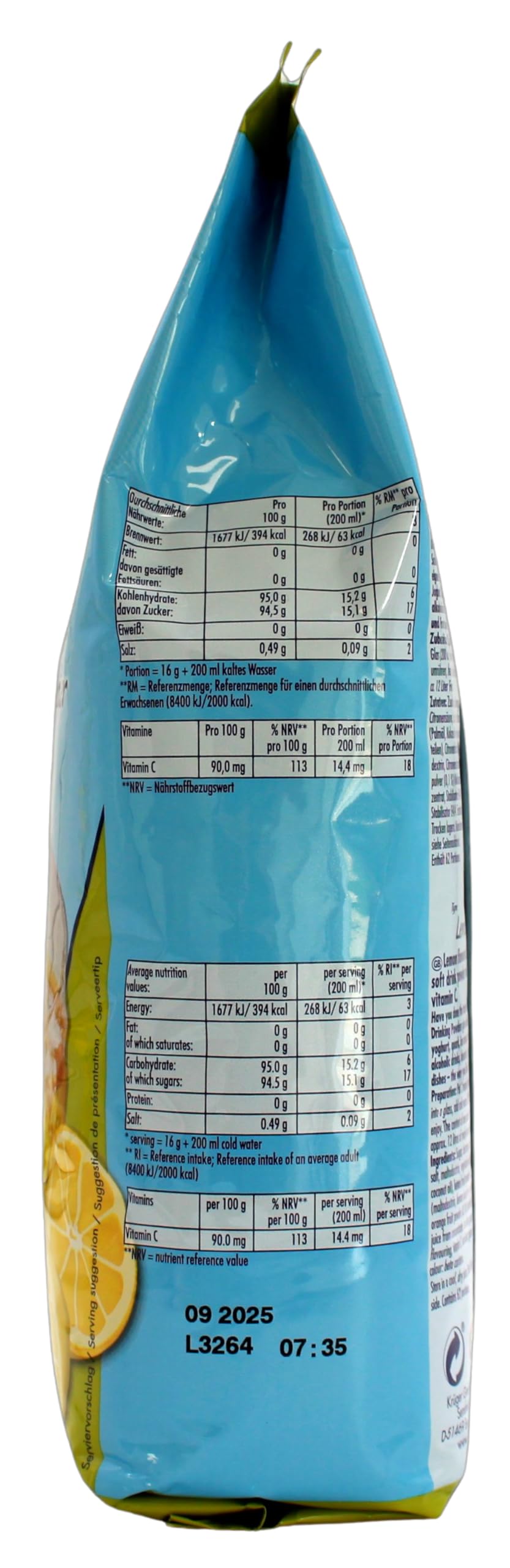 Krüger Family Typ Zitrone Getränkepulver, 10er Pack (10 x 1 kg)