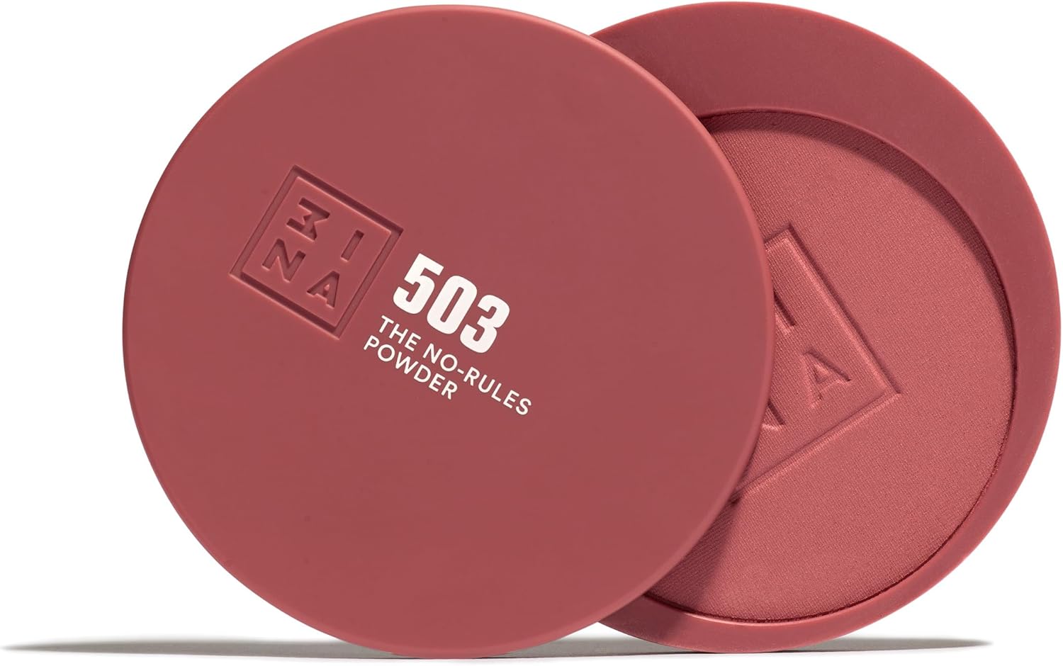 3INA MAKEUP - The No-Rules Powder 503 - Rosa nudo - Polvere Compatta 3 in 1 Rosa nudo per Occhi Labbra e Viso - Polvere con Acido Ialuronico e Ceramide - Formula Leggera - Vegan - Cruelty Free
