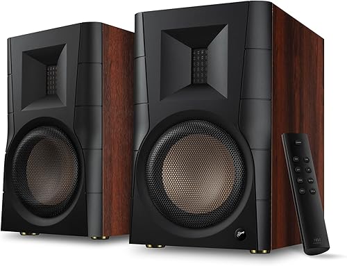 HiVi-Swans D300 Bluetooth Powered Bookshelf Speakers - Studio Monitor Speakers - Bluetooth Desk Speakers for TVTurntablePC - 6.5 Inch Near Field