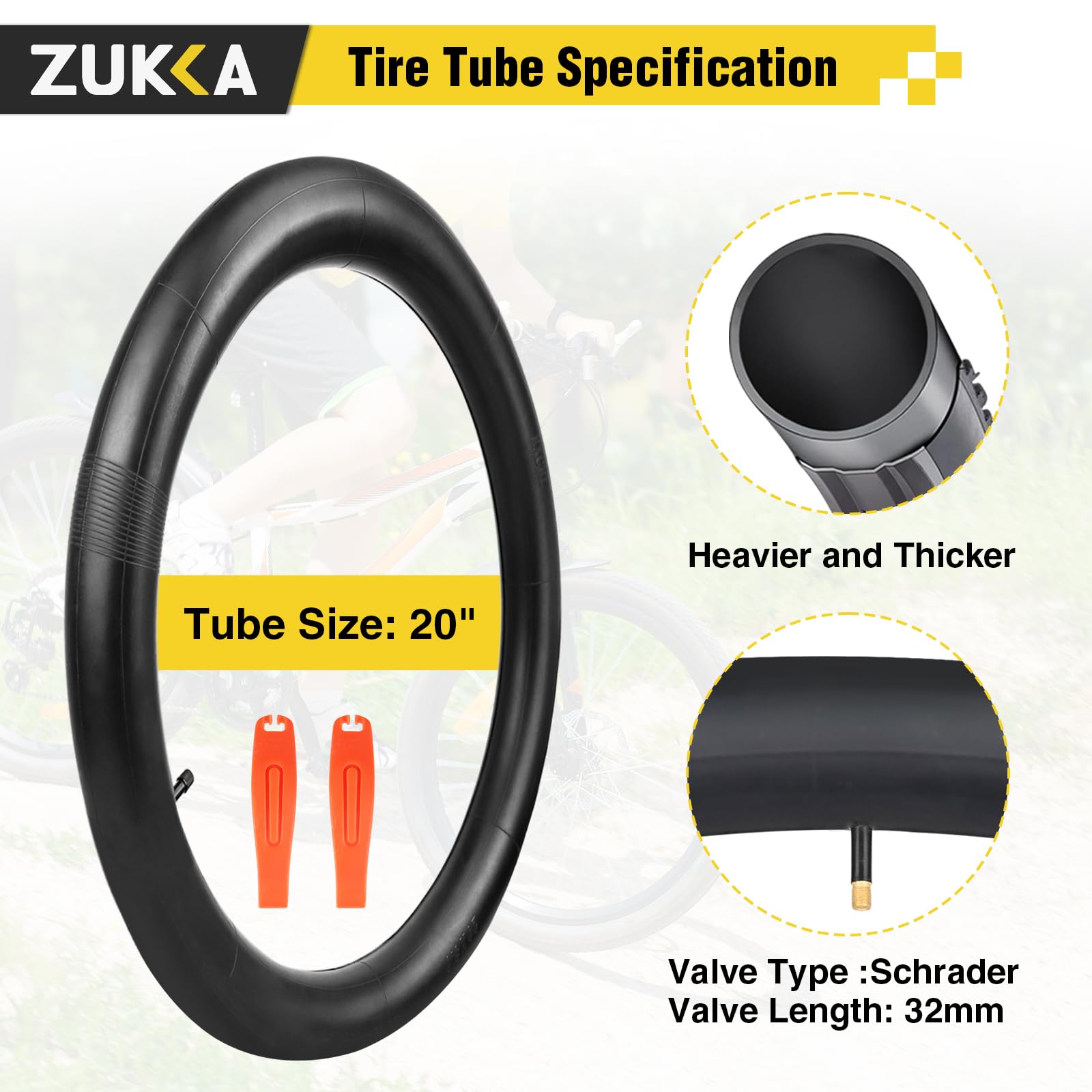 ZUKKA Pneumatico per bici 20/24/26/27,5/29 x 2,125 pneumatico per bici da mountain bike pieghevole per mountain bike, per bambini