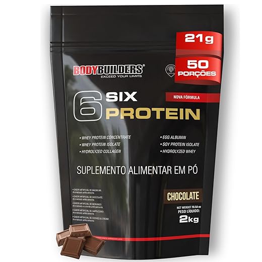 6 Six Protein Chocolate 2kg - Bodybuilders