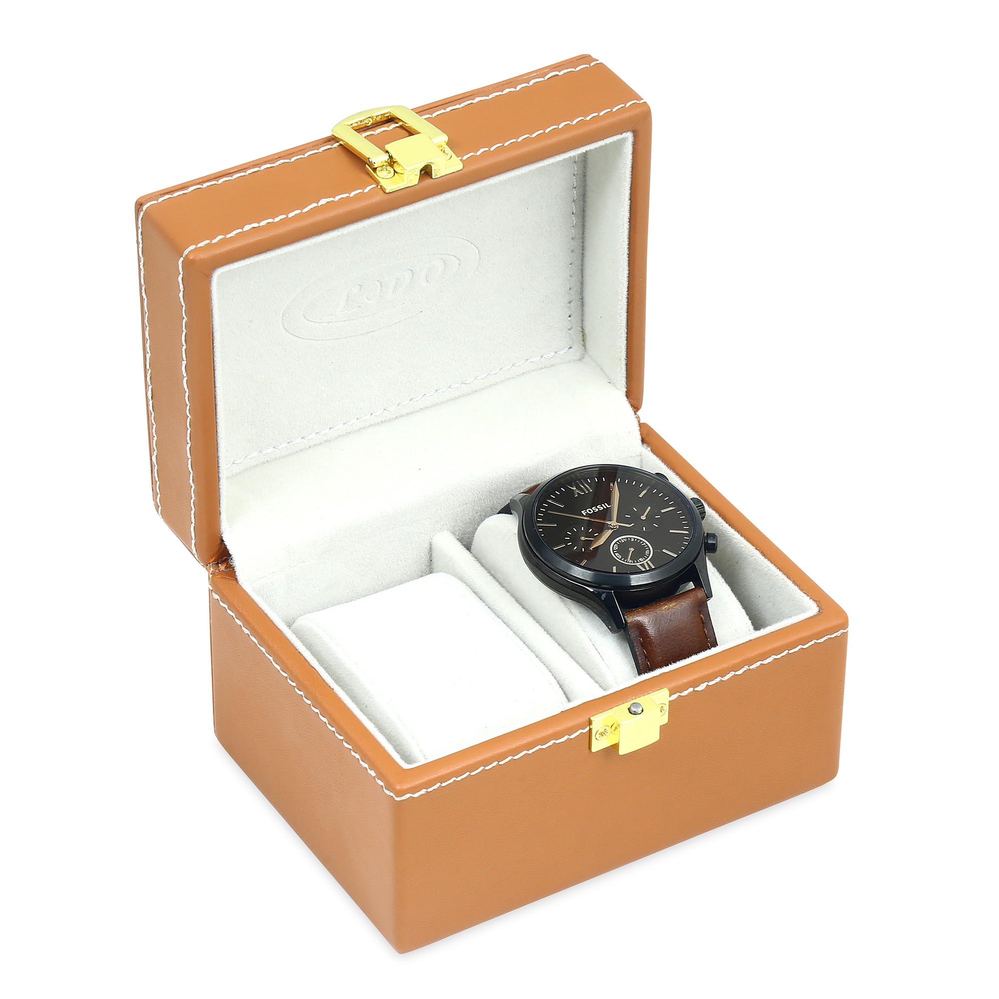 See full amazon price history chart for LEDO Watch Box Organizer for men and Women with 2 Slots of Watches in Pu Leather in Tan Color LEDO Watch Box Organizer for men and Women with 2 Slots of Watches in Pu Leather in Tan Color (B0DFVC296K) Amazon Price History, Amazon Price Tracker