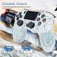 Vista 3 de Controller for PS4 , Wireless Controller Compatible with PS4PS4 ProPS4 SlimPC with Touch PanelAudio Function6-Axies SensorDual Vibration,600mAh